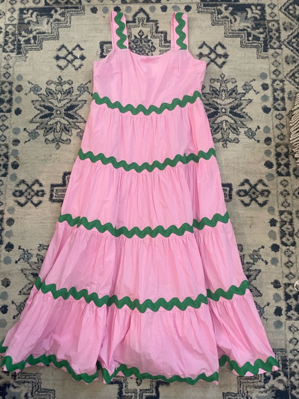 &merci Pink Ric Rac Trim Midi Dress 💖